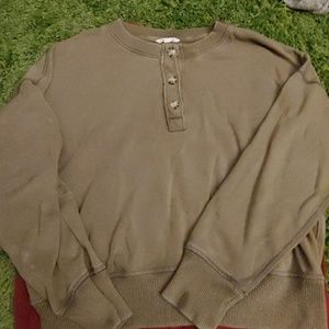 Henley Sweaters 1 Ribbed one normal